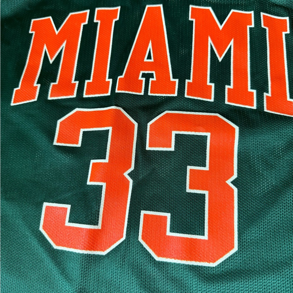 Miami Hurricanes #13 Basketball Logo Athletics Jersey Size Medium 90s - Picture 8 of 8